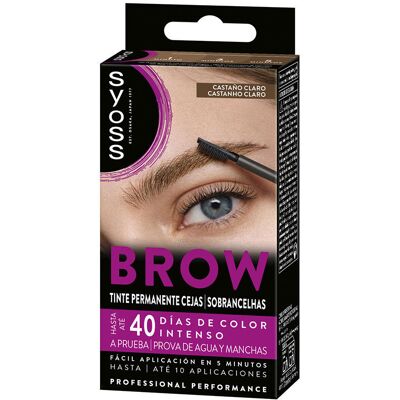 Syoss Brow Tint sobrancelhas permanentes #Castanho Claro 1 unidade Syoss Brow Tint sobrancelhas permanentes #Castanho Claro 1 unidade