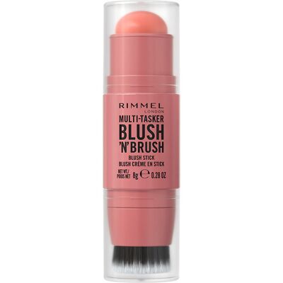 Rimmel London Blush ’N’ Pincel MULTI-TASKER em bastão #100 - Algodão Doce Rimmel London Blush ’N’ Pincel MULTI-TASKER em bastão #100 - Algodão Doce
