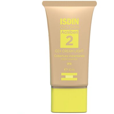 Isdin Acniben Cc Cream cobertura instantânea Fps 30 #Leve Isdin Acniben Cc Cream cobertura instantânea Fps 30 #Leve