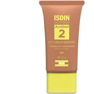 Isdin Acniben Cc Cream cobertura instantânea Fps 30 #Bronze Isdin Acniben Cc Cream cobertura instantânea Fps 30 #Bronze