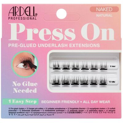 Extensões de cílios postiços pré-coladas Ardell Press On #naked natural Extensões de cílios postiços pré-coladas Ardell Press On #naked natural