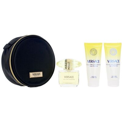 Versace Caixa De Diamantes Amarelo 4 Peças Versace Caixa De Diamantes Amarelo 4 Peças