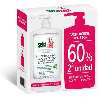 Sebamed Duo Gel de Banho Sem Sabão com Azeite de Oliva para Pele Seca Sebamed Duo Gel de Banho Sem Sabão com Azeite de Oliva para Pele Seca