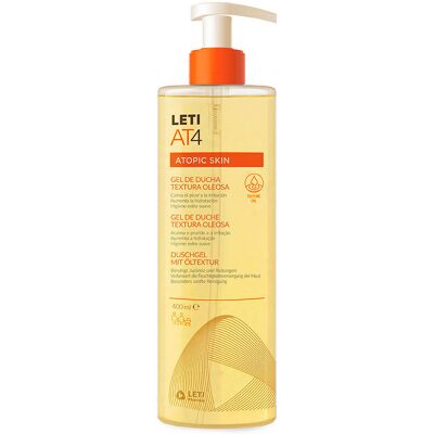 Leti Pharma LETIAT4 Pele Atópica gel de banho de textura oleosa 400 ml Leti Pharma LETIAT4 Pele Atópica gel de banho de textura oleosa 400 ml