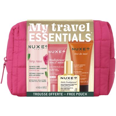 Conjunto de 5 peças de itens essenciais para viagem Nuxe Conjunto de 5 peças de itens essenciais para viagem Nuxe