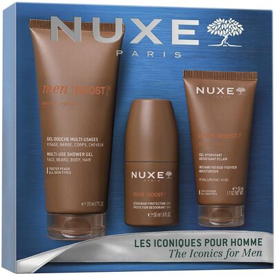 Nuxe Kit essencial de rotina masculina Boost com 4 peças Nuxe Kit essencial de rotina masculina Boost com 4 peças
