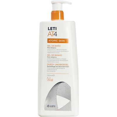 Leti Leti dermo-fat At4 Gel de Banho 750 ml - Gel de banho Leti Leti dermo-fat At4 Gel de Banho 750 ml - Gel de banho