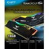 Team Group Kit 16GB (2 x 8GB) DDR4 3600MHz Delta RGB Preto