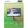 Monitor AOC - 27" 2K Quad HD IPS / 1ms / HDMI DP USB-C / Colunas / Webcam - Q27V5CW/BK