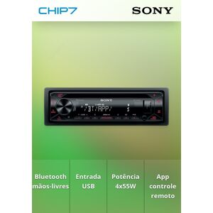 Autorrádio SONY MEX-N4300BT (Bluetooth Mãos Livres - USB - 4 x 55W)