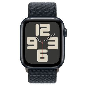 Apple Relógio Se 2023 Gps 44 Mm Alumínio Esportivo Loop Meia-noite Preto