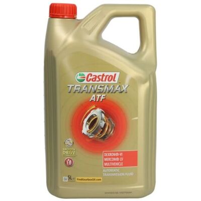 Óleo da caixa de velocidades CASTROL 15F0BC Transmax DEX-VI LV 5L Óleo da caixa de velocidades CASTROL 15F0BC Transmax DEX-VI LV 5L