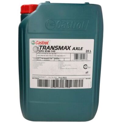 Óleo da caixa de velocidades CASTROL 15DB25 Transmax AXLE 85W140 20L Óleo da caixa de velocidades CASTROL 15DB25 Transmax AXLE 85W140 20L