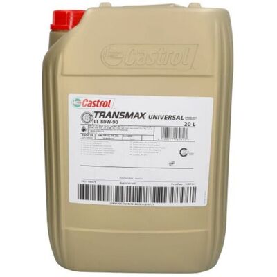 Óleo da caixa de velocidades CASTROL 15DC78 Transmax UNIVERSAL 80W90 20L Óleo da caixa de velocidades CASTROL 15DC78 Transmax UNIVERSAL 80W90 20L