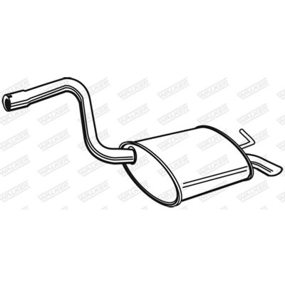 Silenciador traseiro WALKER 71383 Silenciador traseiro WALKER 71383