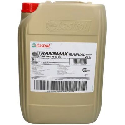 Óleo da caixa de velocidades CASTROL 15D8AB Transmax MANUAL 75W85 20L Óleo da caixa de velocidades CASTROL 15D8AB Transmax MANUAL 75W85 20L