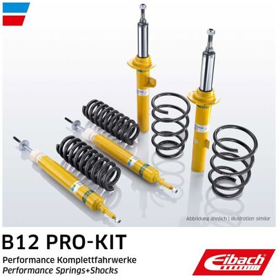 Kit de suspensão, molas, amortecedores EIBACH B12 EIBACH Pro-Kit E90-20-047-02-22 Kit de suspensão, molas, amortecedores EIBACH B12 EIBACH Pro-Kit E90-20-047-02-22
