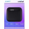 Crucial X6 - SSD - 2 TB - externa (portátil) - USB 3.1 Gen 2 (USB C conector) - preto