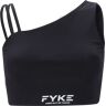 Fyke Top Desportivo de Mulher Boost Woman Top. Preto. Fabricado com Tecidos Técnicos. XS. Leve e Respirável