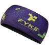 Fyke Bandana Desportiva Boost Subli Headband. Azul com Monstros Pixelizados. Gestão Eficaz do Suor. Sem Costuras