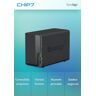 NAS SYNOLOGY DS223 2 Baías QUADCORE CPU