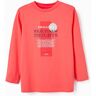 ZY T-Shirt de Manga Comprida para Menino 'Swallows', Vermelho