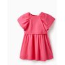 ZY Vestido com Camadas para Menina, Rosa