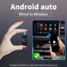 HYPALIKE Mini adaptador sem fio Android Auto  LED Smart AI Box  OEM com fio Android Auto para Dongle USB sem