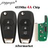 Jingyuqin-Chave remota para carro  433 92 Mhz  chip FSK 4A  Chevrolet Cruze 2015  Cavalier Trax