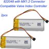 XINJ Bateria do polímero Li Lipo  conector MX1.2 de 3 pinos  compatível para controlador de índice de