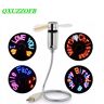 QXUZZOFB USB Mini Ego Fãs com RGB LED Light  Presente criativo  Cool Gadget  Programação personalizada  Fan