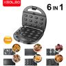 XEOLEO-Electric Waffle Maker  6 em 1  Grill  Sanduíche  Bolo  Eletrodomésticos de cozinha