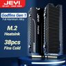 Jeyi m.2 ssd dissipador de calor  heavy duty convectiva dissipador de calor de alumínio  nvme ngff