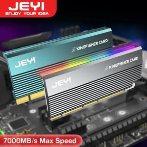 JEYI-NVMe Placa Adaptador com Dissipador De Alumínio  RGB  PCIe 4.0  M.2 SSD  Compatível com Gen4