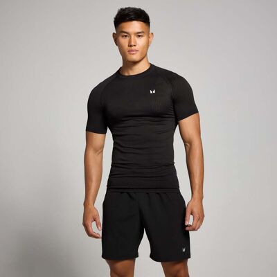 MyProtein T-shirt sem Costuras Tempo Pillar Graphic da MP para Homem - Preto - S MyProtein T-shirt sem Costuras Tempo Pillar Graphic da MP para Homem - Preto - S