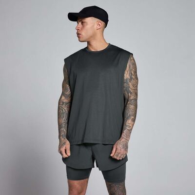 MyProtein Camisola de Alças MP Hybrid Oversized Mesh para Homem - Preto Lavado - S MyProtein Camisola de Alças MP Hybrid Oversized Mesh para Homem - Preto Lavado - S