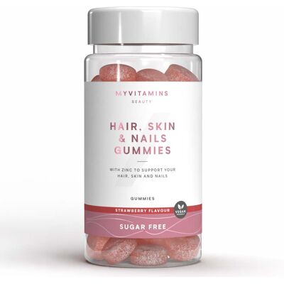 Myvitamins Gomas para cabelo, pele e unhas - Sem açúcar Morango - 60 Gomas Myvitamins Gomas para cabelo, pele e unhas - Sem açúcar Morango - 60 Gomas