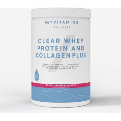 Myvitamins Clear Whey Protein and Collagen Plus - 486G - 20servings - Cherry Raspberry Myvitamins Clear Whey Protein and Collagen Plus - 486G - 20servings - Cherry Raspberry