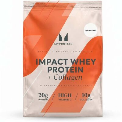 MyProtein Impact Whey Protein + Collagen - 3450g - 150servings - Sem Sabor MyProtein Impact Whey Protein + Collagen - 3450g - 150servings - Sem Sabor