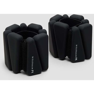 Pesos de Tornozelo/Pulso de Silicone Myprotein com Saco (2lbs) - Preto Pesos de Tornozelo/Pulso de Silicone Myprotein com Saco (2lbs) - Preto