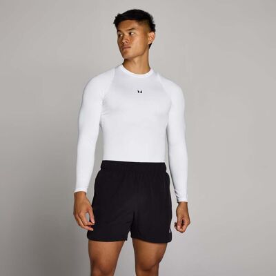 MyProtein Camada Base de Treino Manga Longa Masculina MP - Branco - XXXL MyProtein Camada Base de Treino Manga Longa Masculina MP - Branco - XXXL