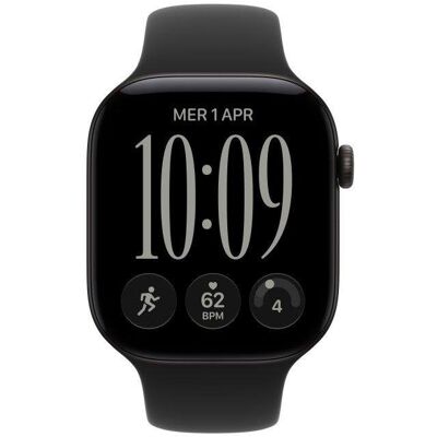 Apple Watch Series 12 GPS 46mm Caixa Alumínio Preto com Bracelete Desportiva Preta S/M Apple Watch Series 12 GPS 46mm Caixa Alumínio Preto com Bracelete Desportiva Preta S/M
