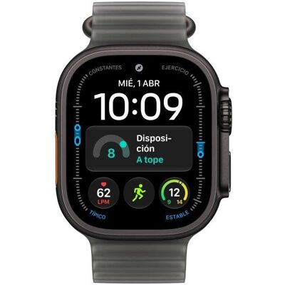 Apple Watch Ultra 4 GPS + Cellular 49mm Titânio Preto com Bracelete Ocean Preto Translúcido Apple Watch Ultra 4 GPS + Cellular 49mm Titânio Preto com Bracelete Ocean Preto Translúcido