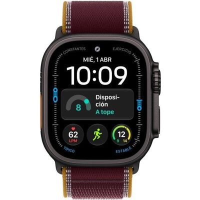 Apple Watch Ultra 4 GPS + Cellular 49mm Titânio Preto com Bracelete Loop Trail Borgonha M/L Apple Watch Ultra 4 GPS + Cellular 49mm Titânio Preto com Bracelete Loop Trail Borgonha M/L