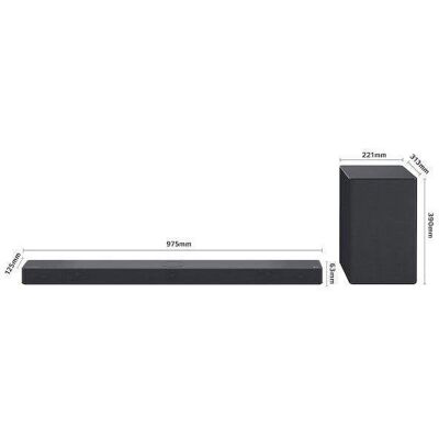 Barra de Som LG SC9S 3.1.3 400W Bluetooth WiFi Dolby Atmos Preta Barra de Som LG SC9S 3.1.3 400W Bluetooth WiFi Dolby Atmos Preta