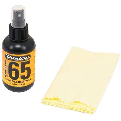 Dunlop Liquido Limpeza Guitarra + Pano 654C Dunlop Liquido Limpeza Guitarra + Pano 654C