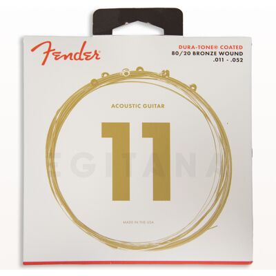 Fender Jogo de Cordas 011 Bronze Guitarra Acústica 880CL Coated Fender Jogo de Cordas 011 Bronze Guitarra Acústica 880CL Coated