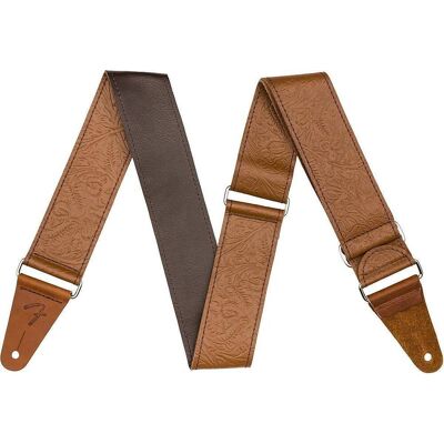 Fender Tooled Leather Guitar Strap 2'' Brown Fender Tooled Leather Guitar Strap 2'' Brown