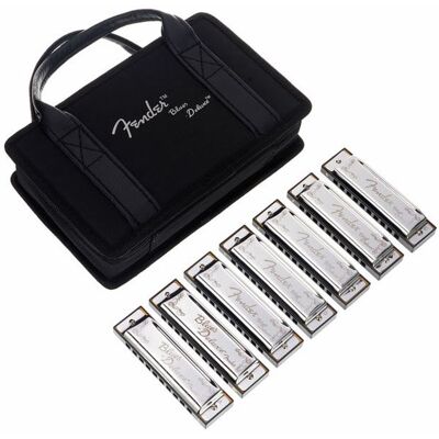 Fender Blues Deluxe Pack de 7 com estojo Fender Blues Deluxe Pack de 7 com estojo
