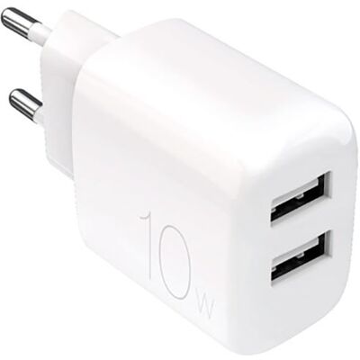Carregador de Parede Puro PROLITE 2xUSB-A 10W Branco Carregador de Parede Puro PROLITE 2xUSB-A 10W Branco